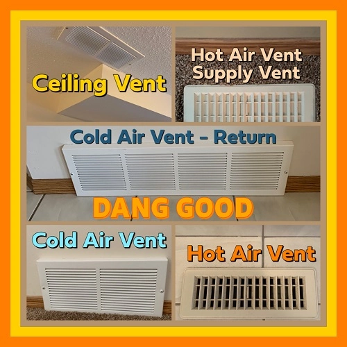 Photos of Supply and Return Air Vents