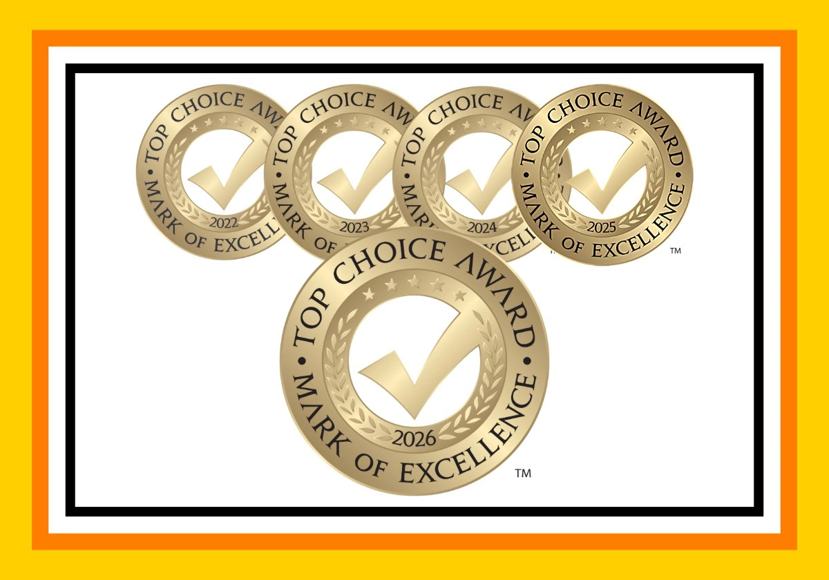 2022, 2023 2024, 2025 and 2026 Calgary Top Choice Award Winner