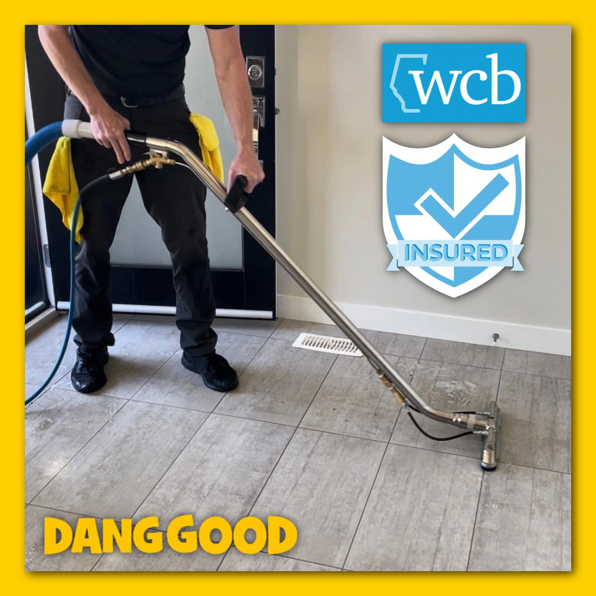Fully Licensed and Insured to Clean Tile and Grout